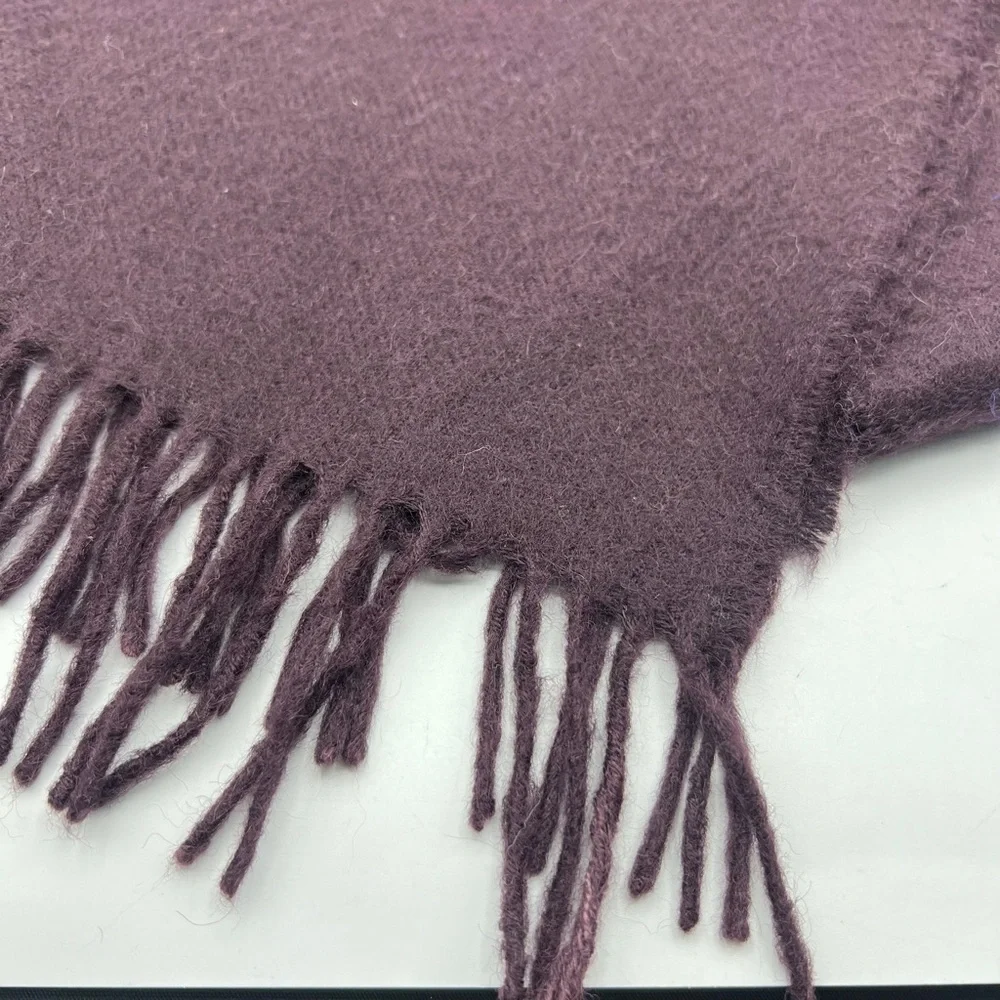 Audrey Buckner 100% Baby Alpaca Purplish Scarf Made‎ in Peru